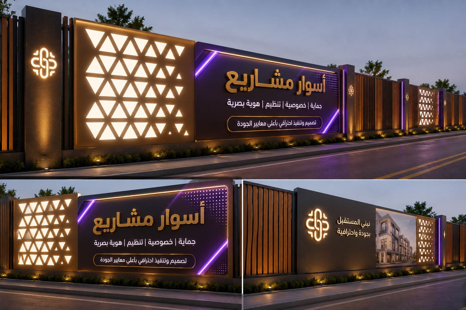 أسوار المشاريع في جدة: حلول احترافية لتعزيز الهوية البصرية والأمان مع شركة العلمين المتحدة