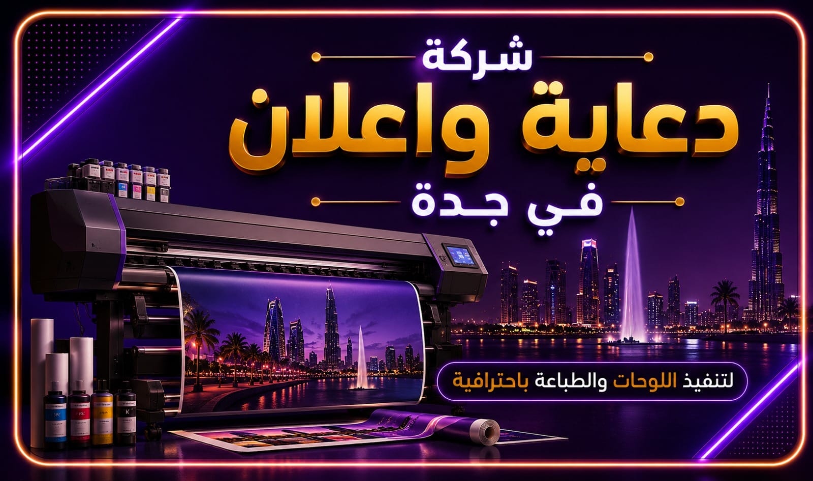 شركة دعاية وإعلان في جدة تقدم خدمات الطباعة واللوحات الإعلانية والتسويق الرقمي