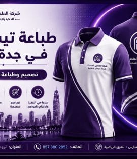 طباعة تيشرتات في جدة بجودة عالية وتصاميم احترافية