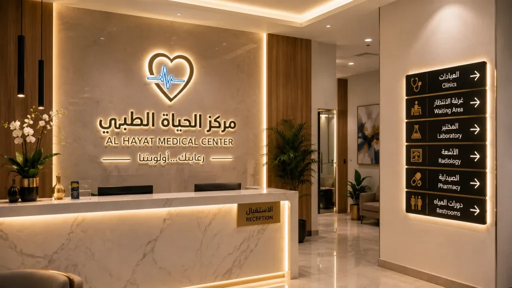 clinic-reception-signs-jeddah