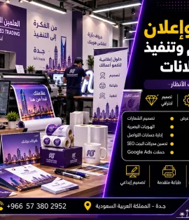 شركة دعاية وإعلان في جدة لتصميم وتنفيذ جميع أنواع الإعلانات