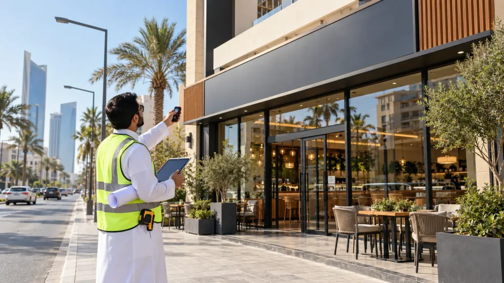 restaurant-cafe-signage-site-survey-jeddah