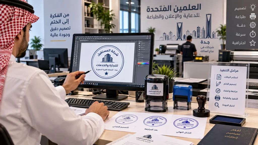 تصميم-وتنفيذ-اختام-في-جدة